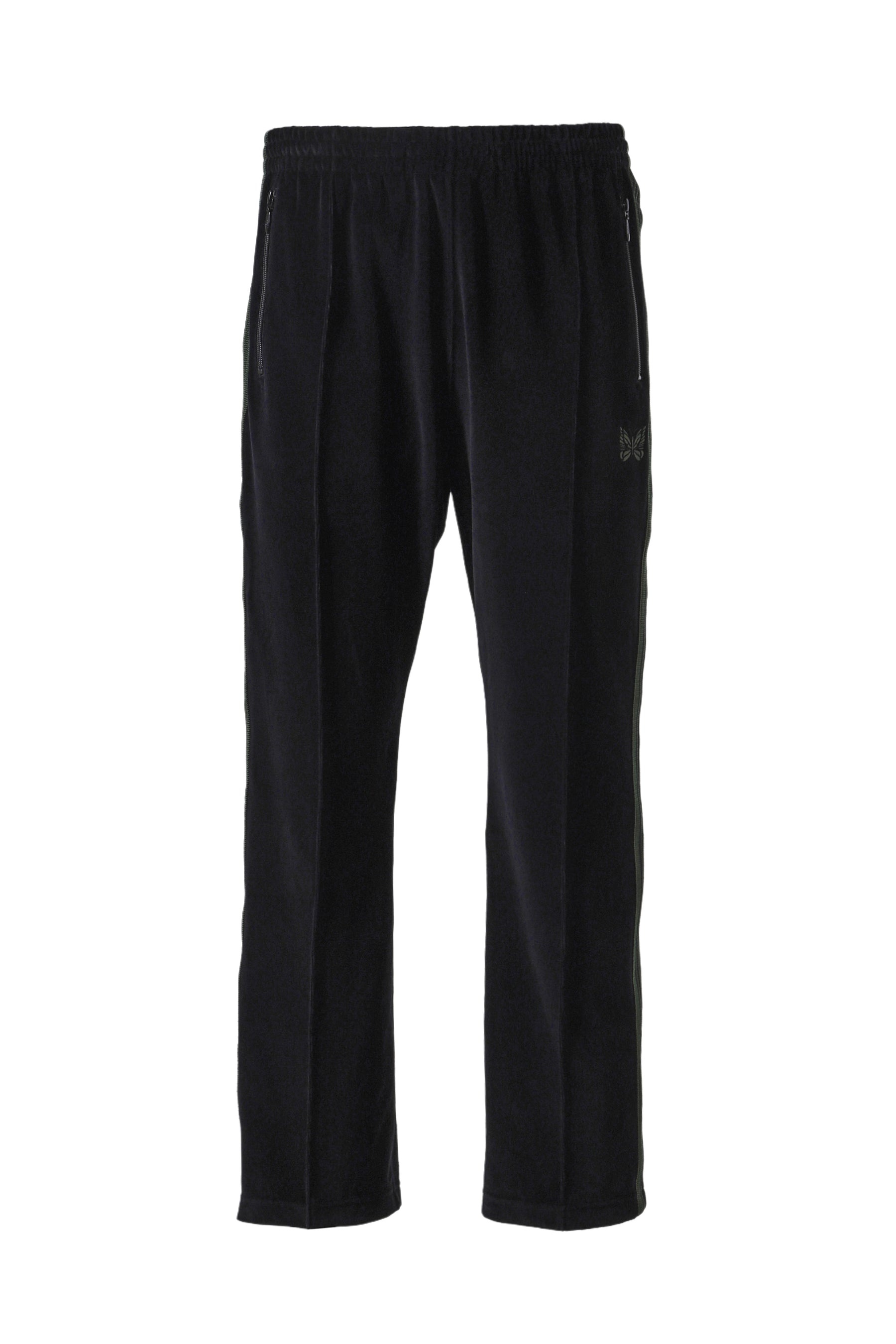 NARROW TRACK PANT - C/PE VELOUR / BLK - 1