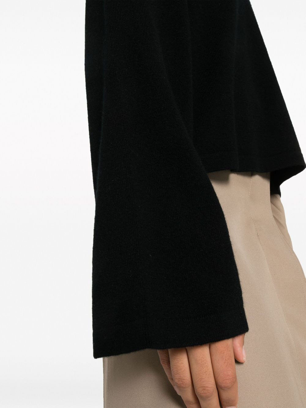 V-neck wool-cashmere blend jumper - 5