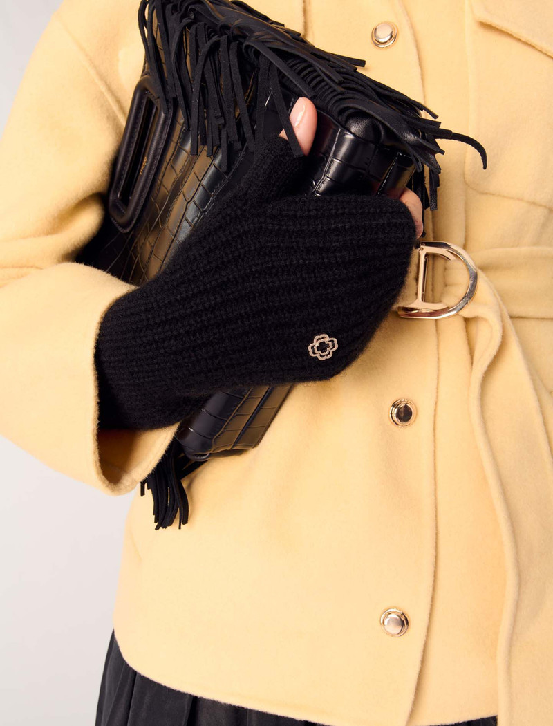 maje Wool and cashmere mittens outlook