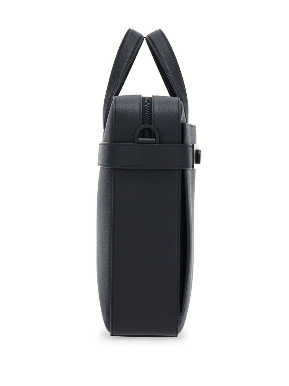 Gancini-buckle leather laptop bag - 5