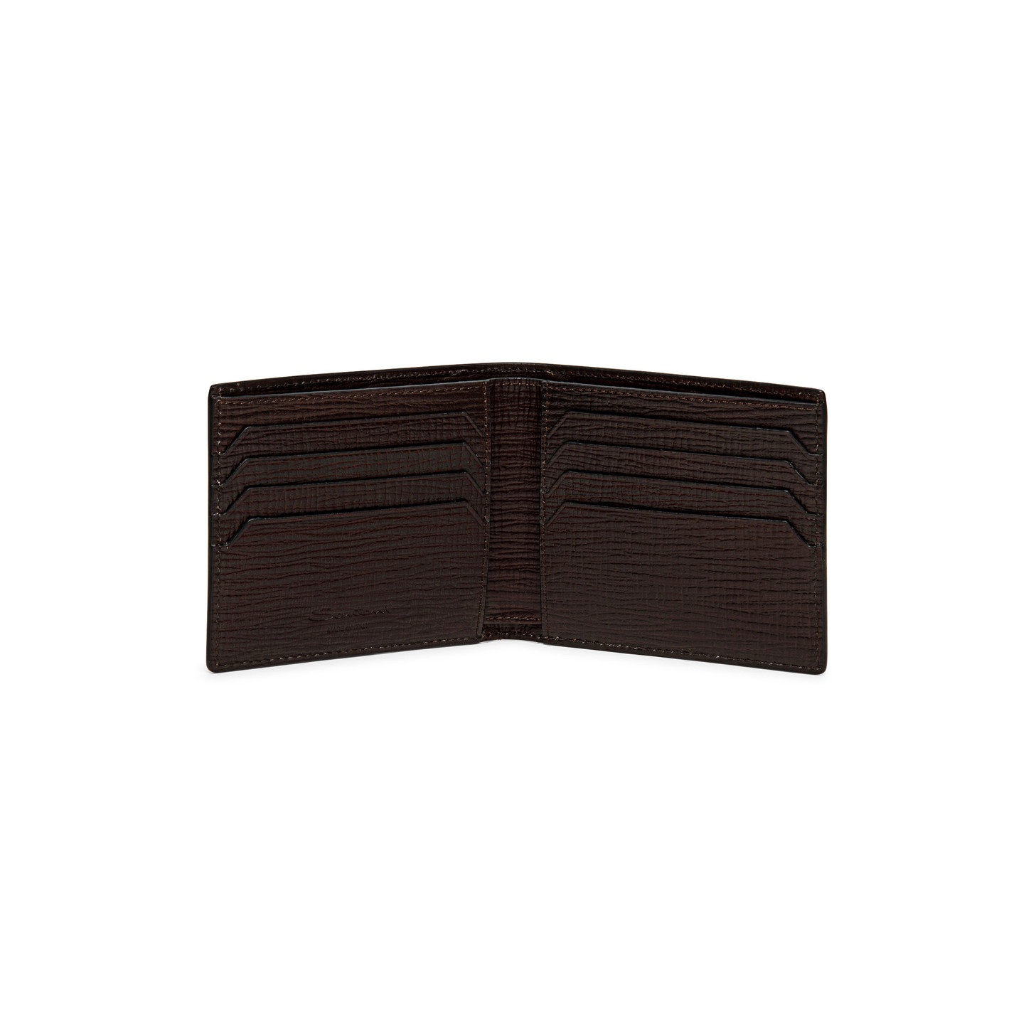 Brown embossed leather wallet - 3