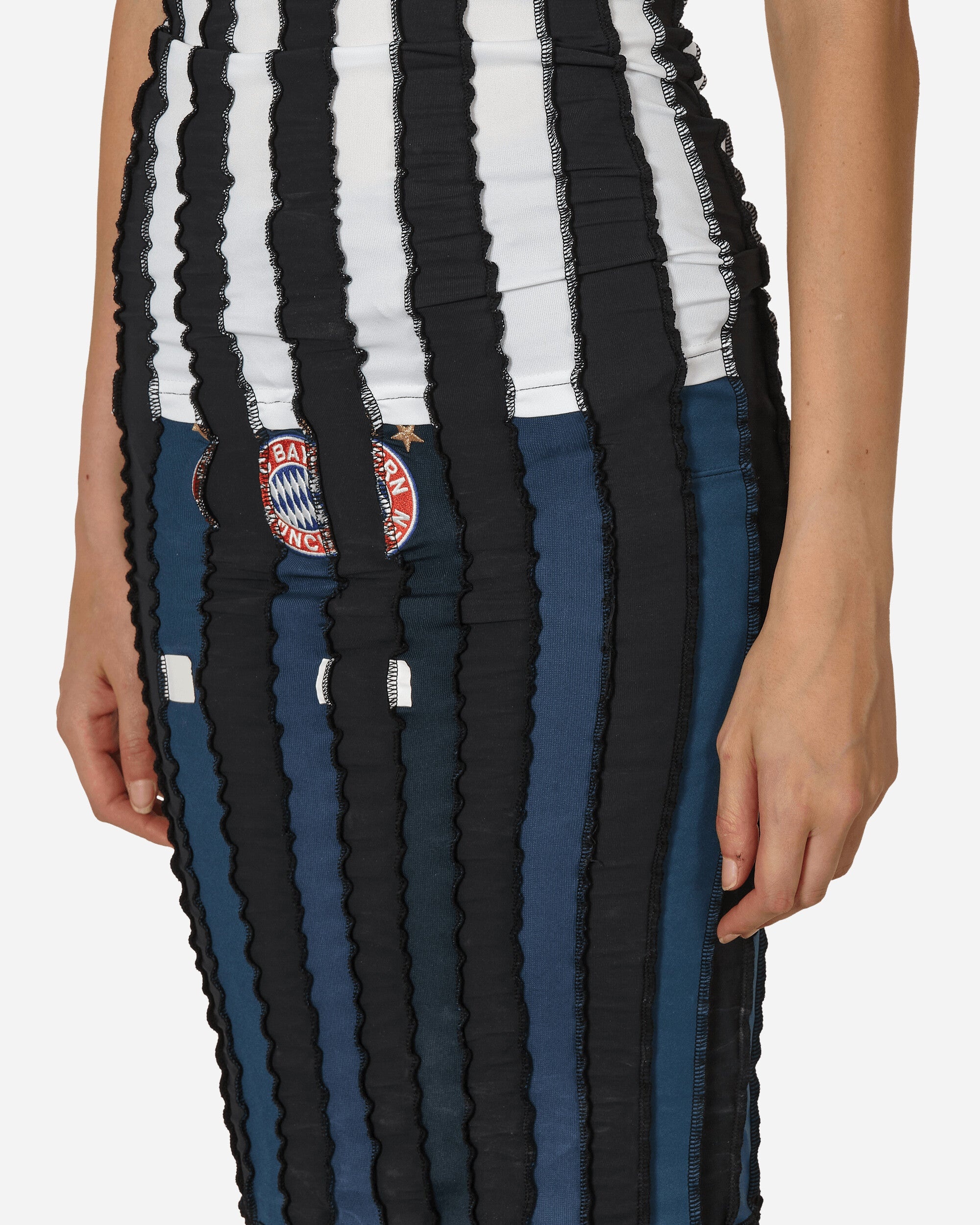 Cut Up Football Tube Dress Black - 5