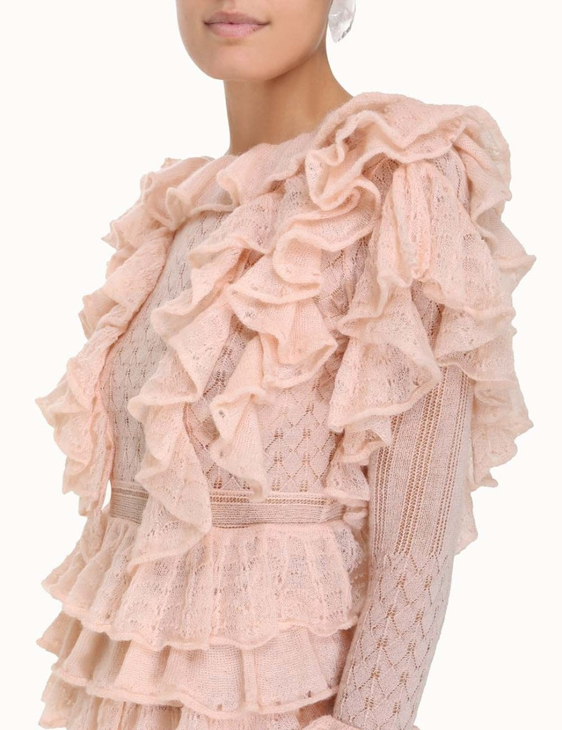 LUMINOSITY FRILL V-NECK TOP 7