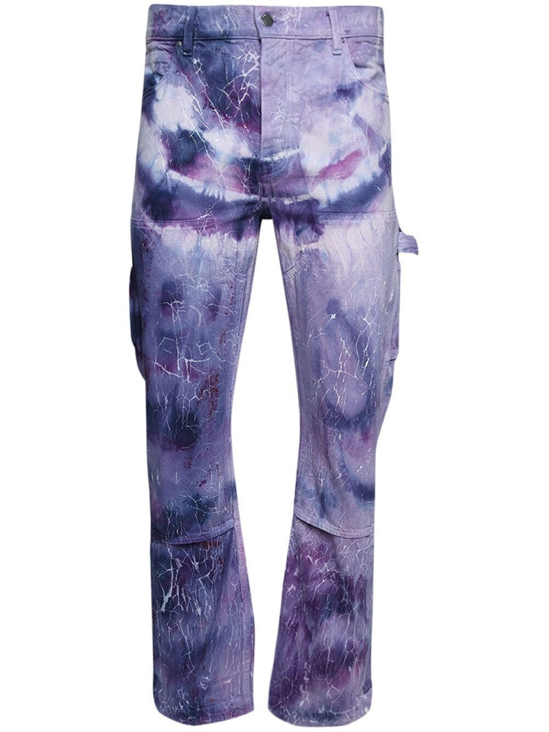Cracked tie-dye carpenter jeans 1