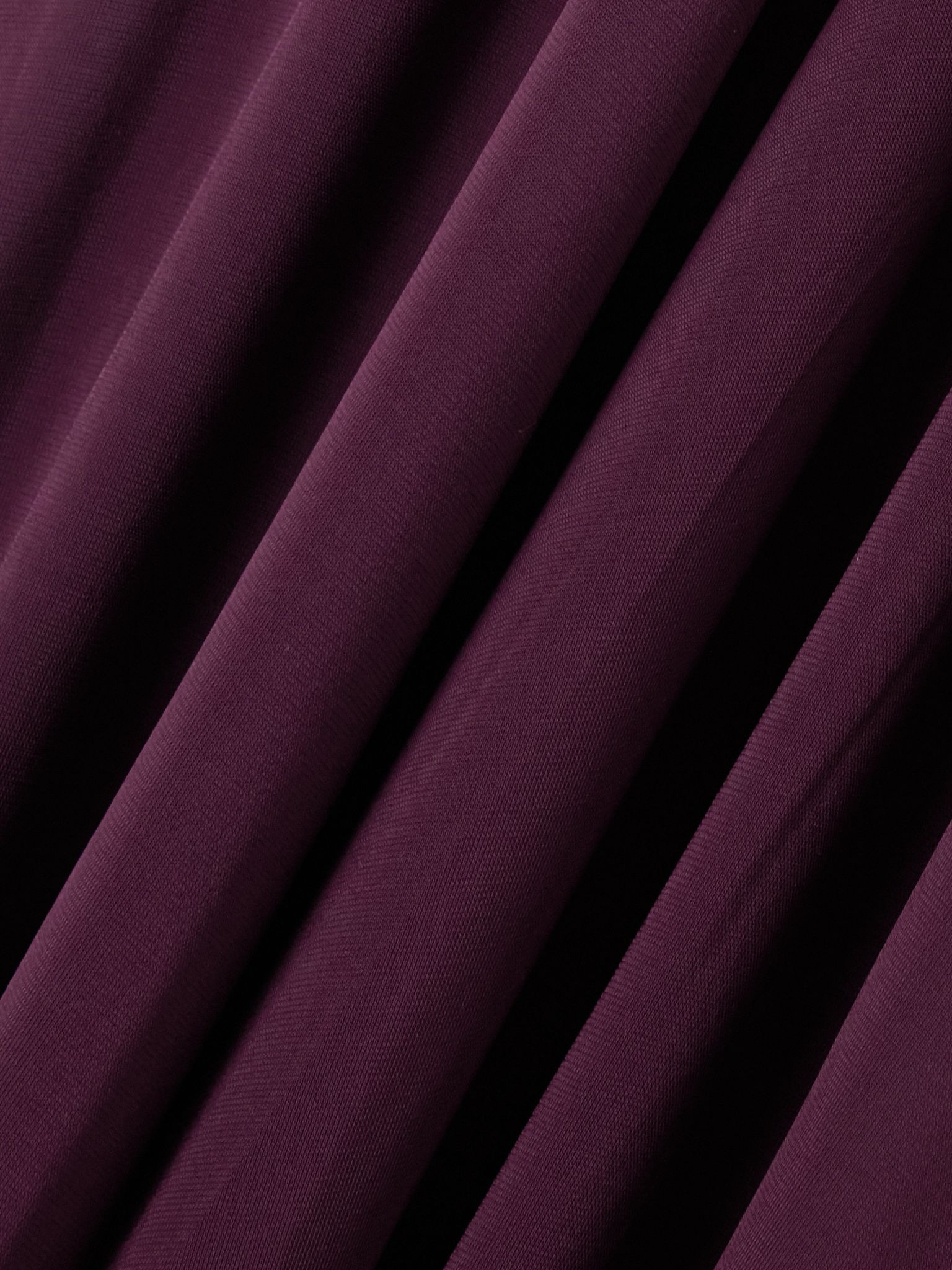 Stretch-jersey halterneck maxi dress Burgundy - 4