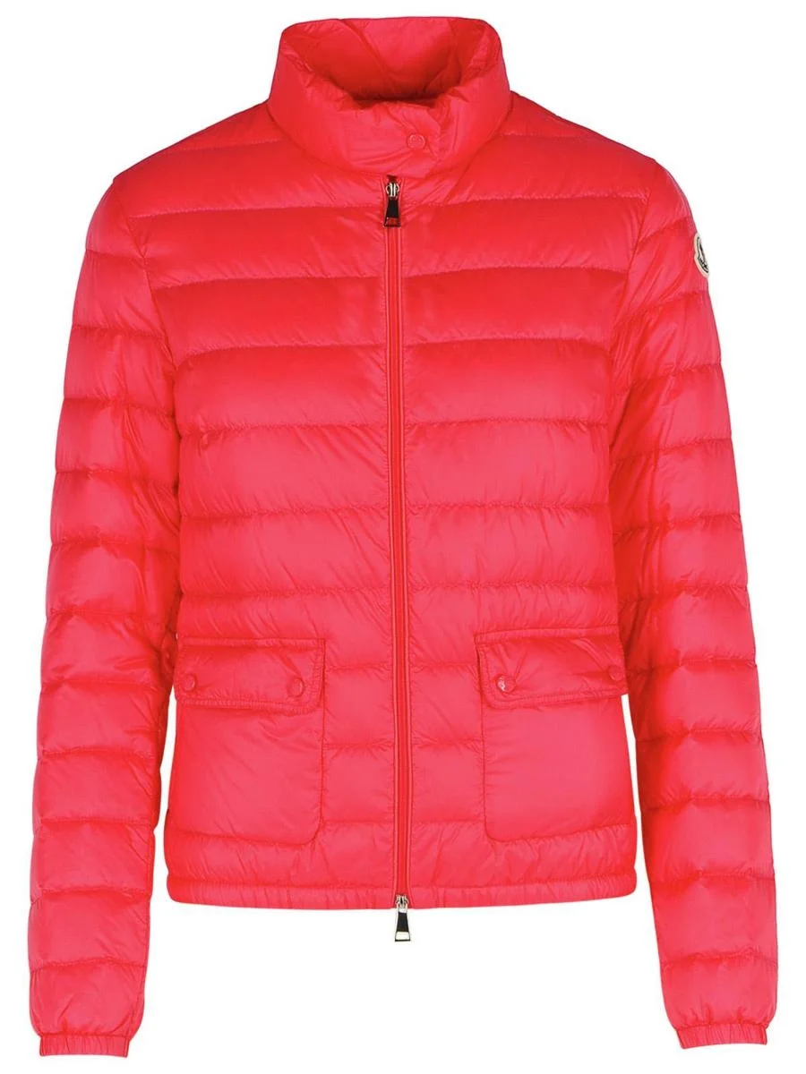 Moncler 'Lans' Fuchsia Polyamide Down Jacket - 1