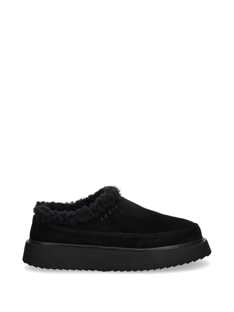 Classic Micro shearling-trim slippers 1