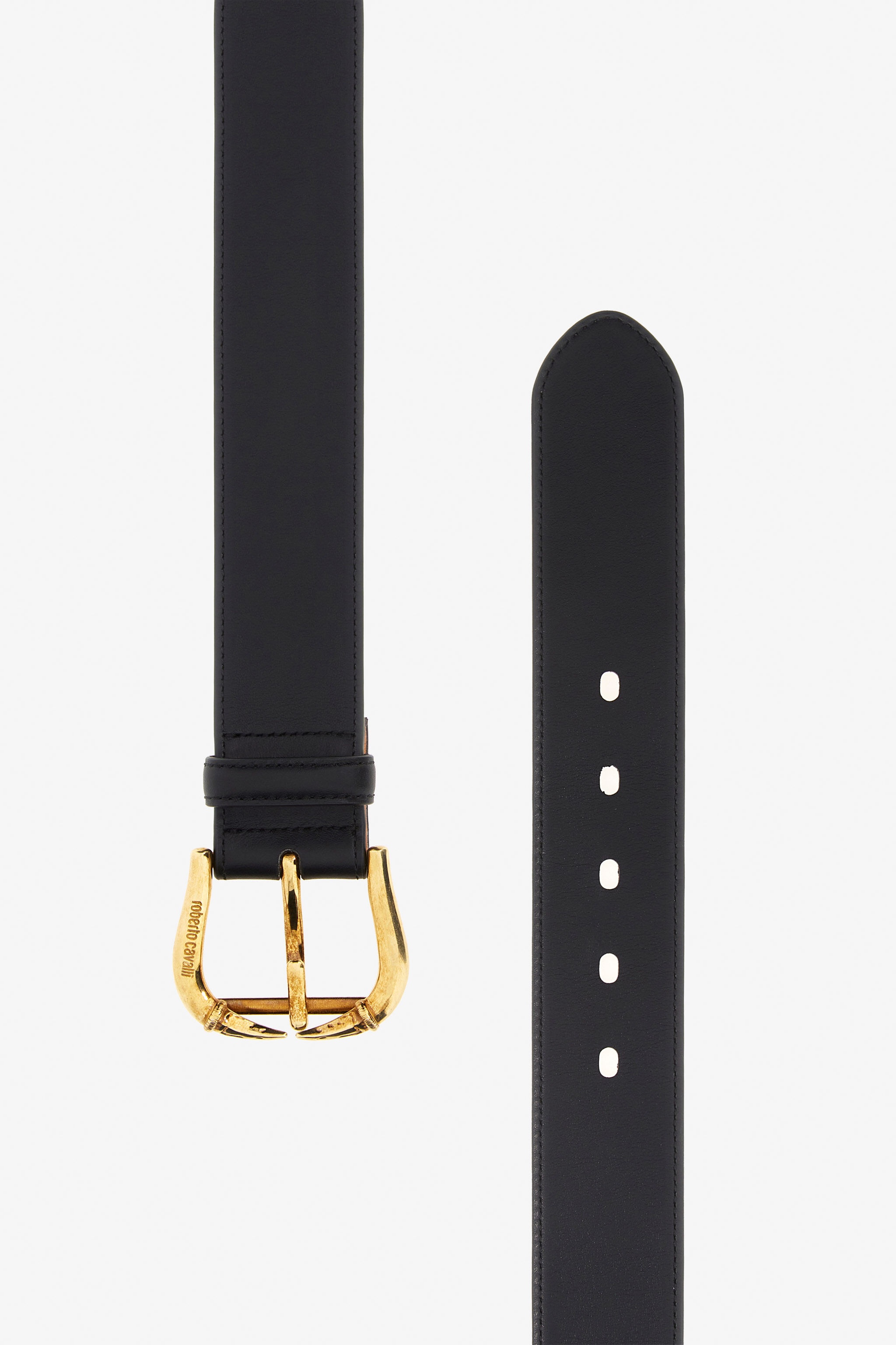 Leather belt with buckle - 2