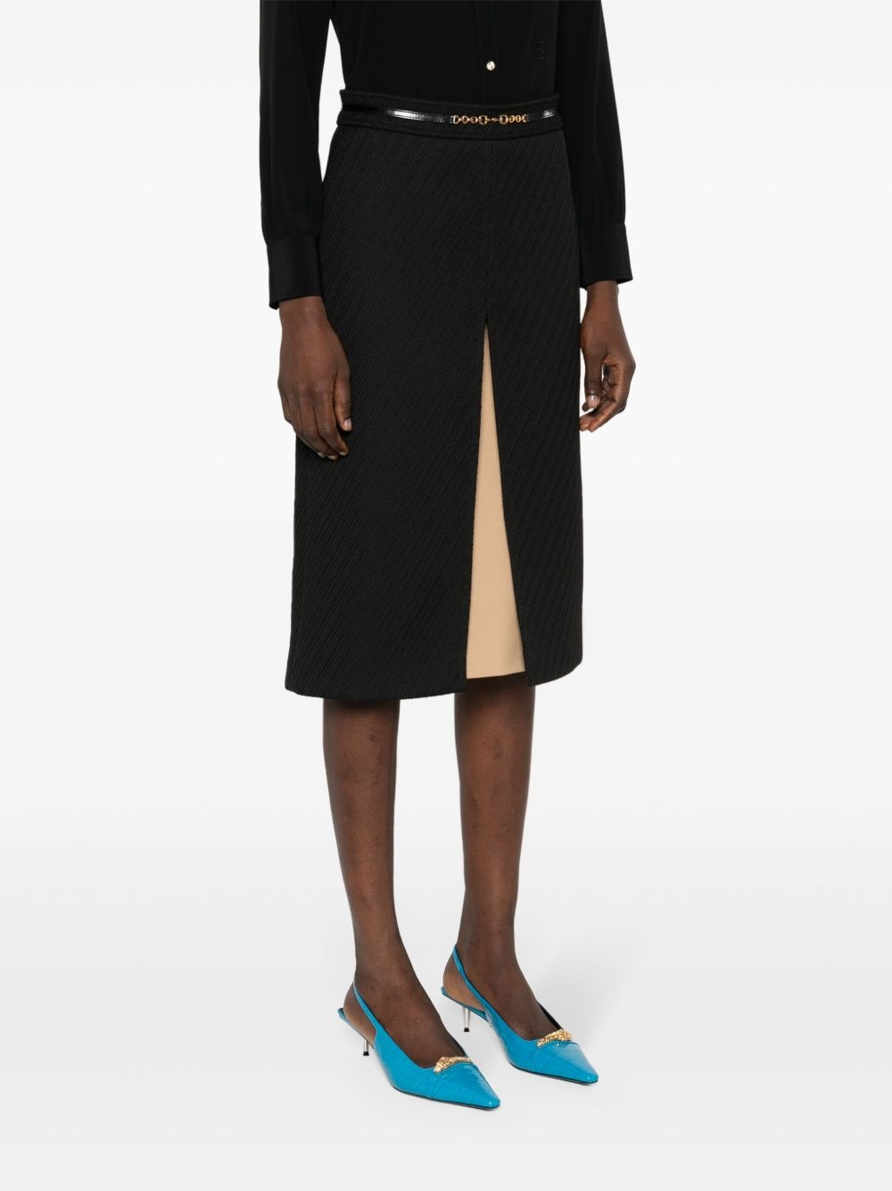 horsebit-chain midi dress - 3