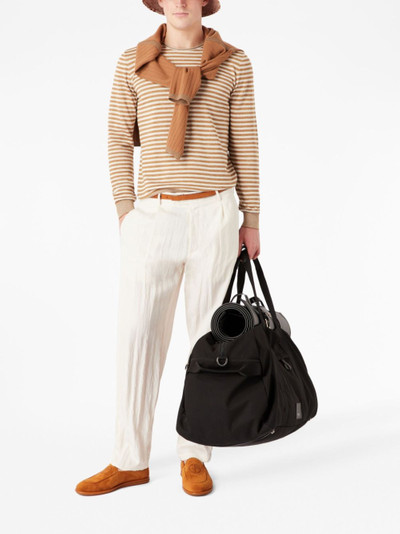 GIORGIO ARMANI striped crew-neck jumper outlook