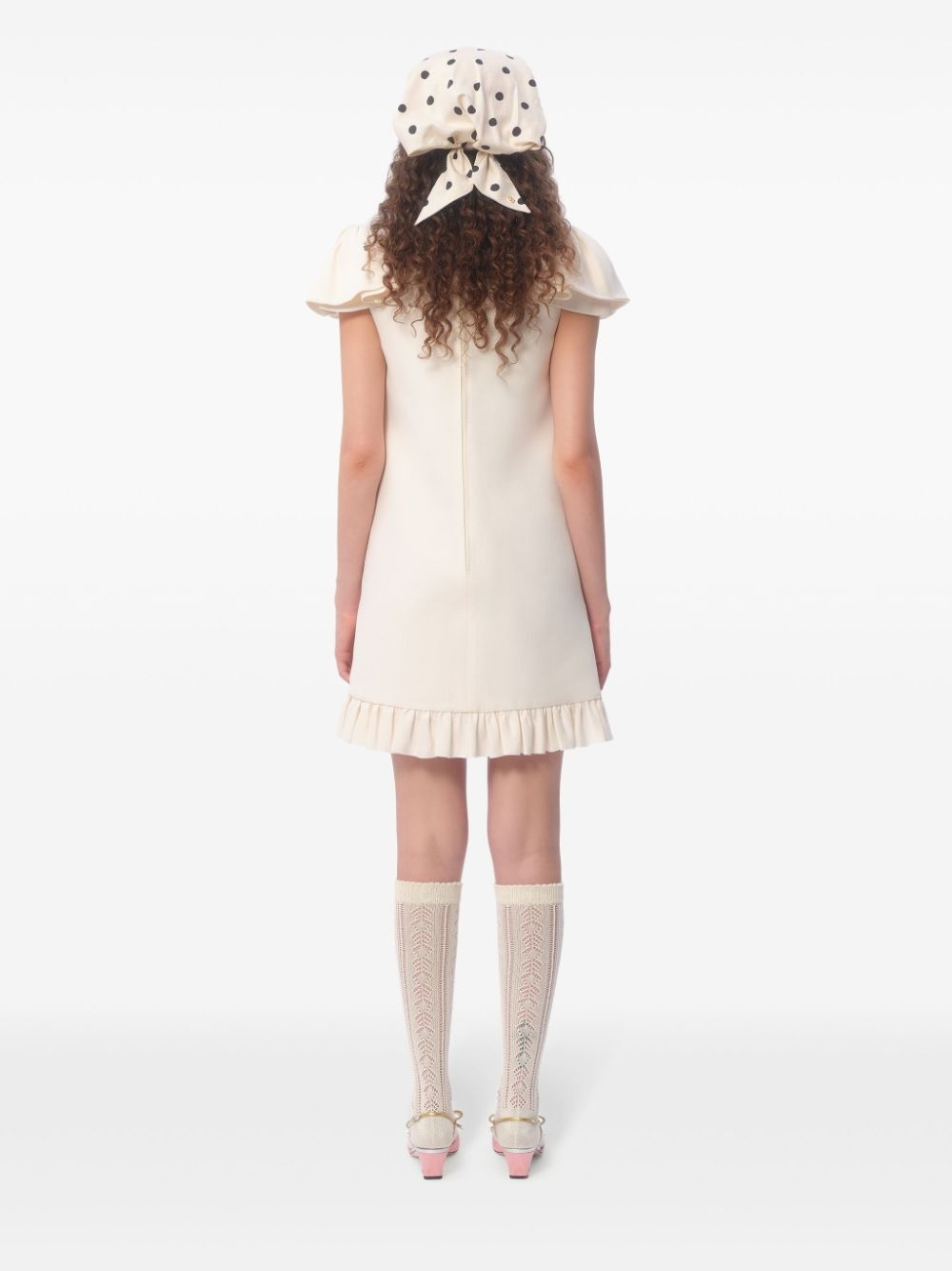 puff sleeves mini dress - 5