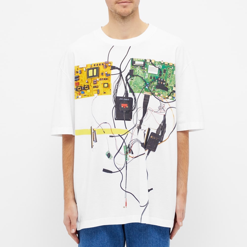 Maison Margiela 10 Oversized Circuit Print Tee - 4