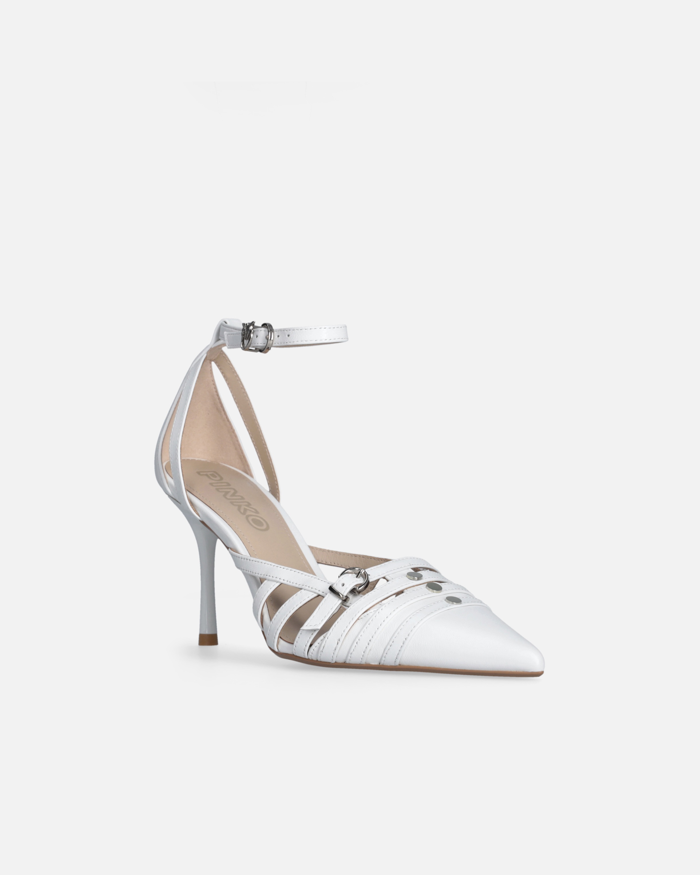 POINTED-TOE PUMPS WITH HEEL AND STRAP - 2