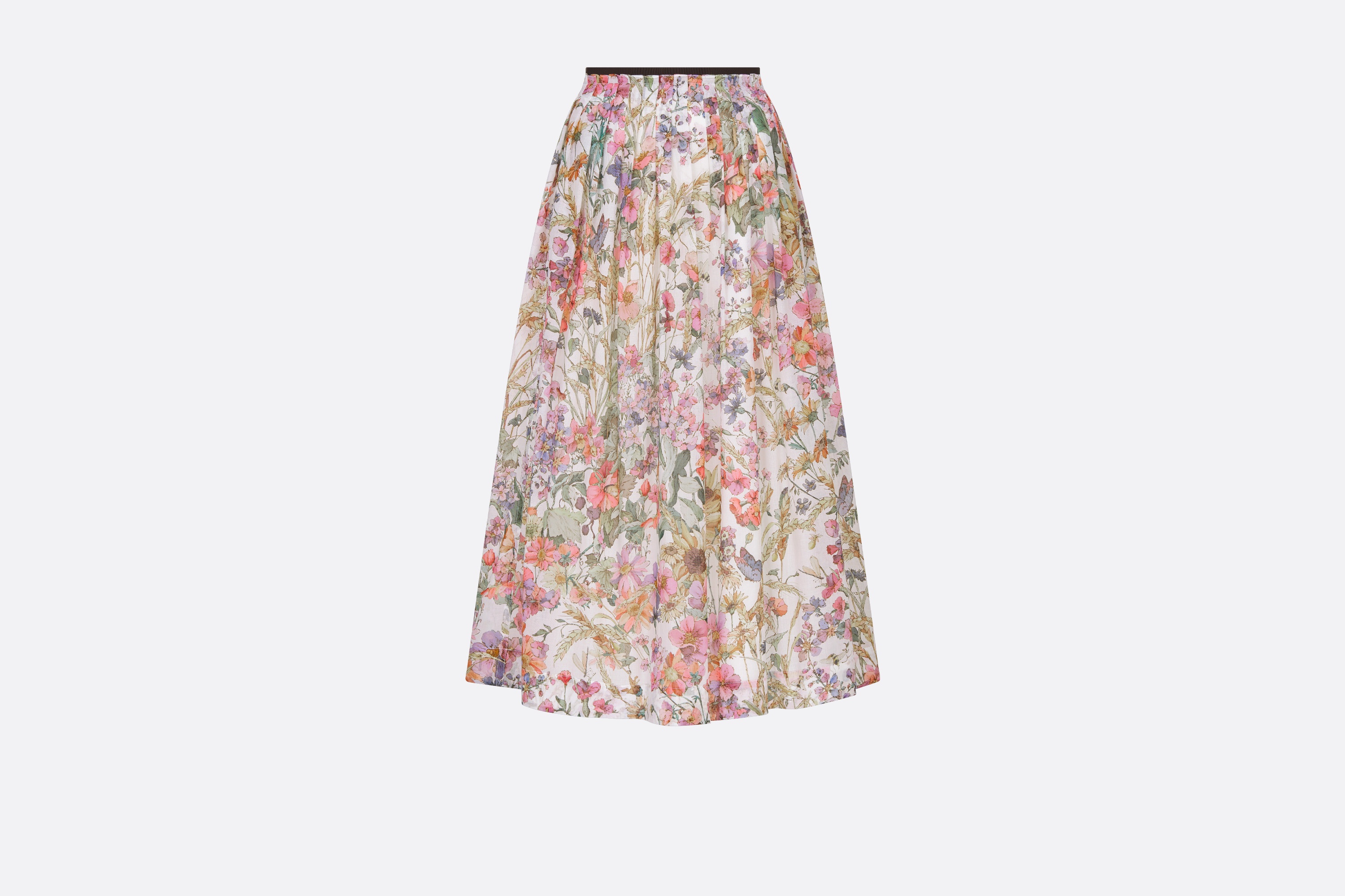 Mid-Length Pleated Skirt - 1