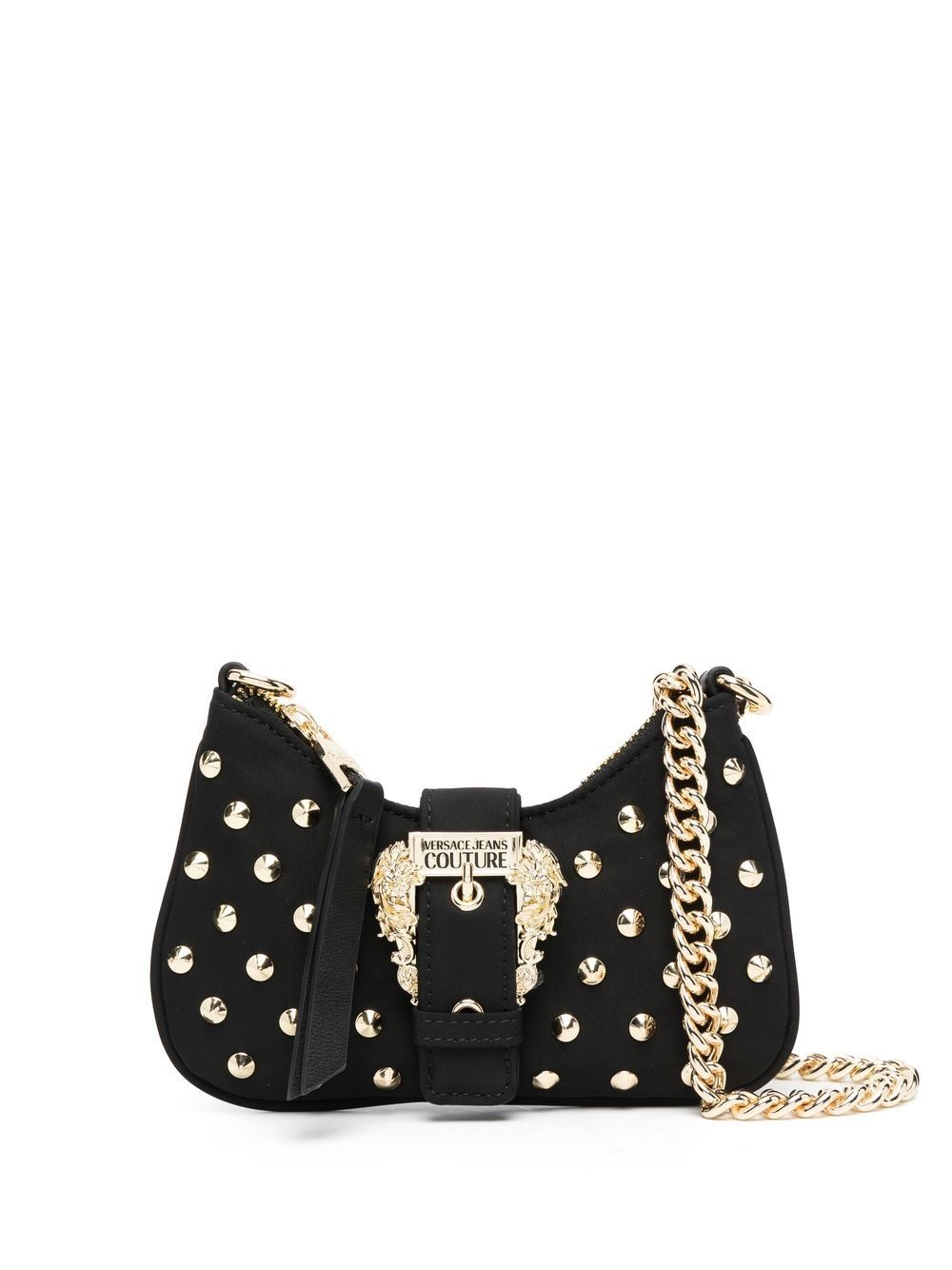 gold studded shoulder bag - 1