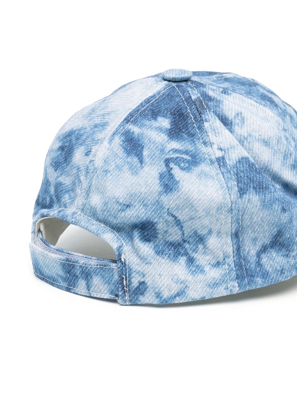 logo-embroidered tie-dye cap - 2