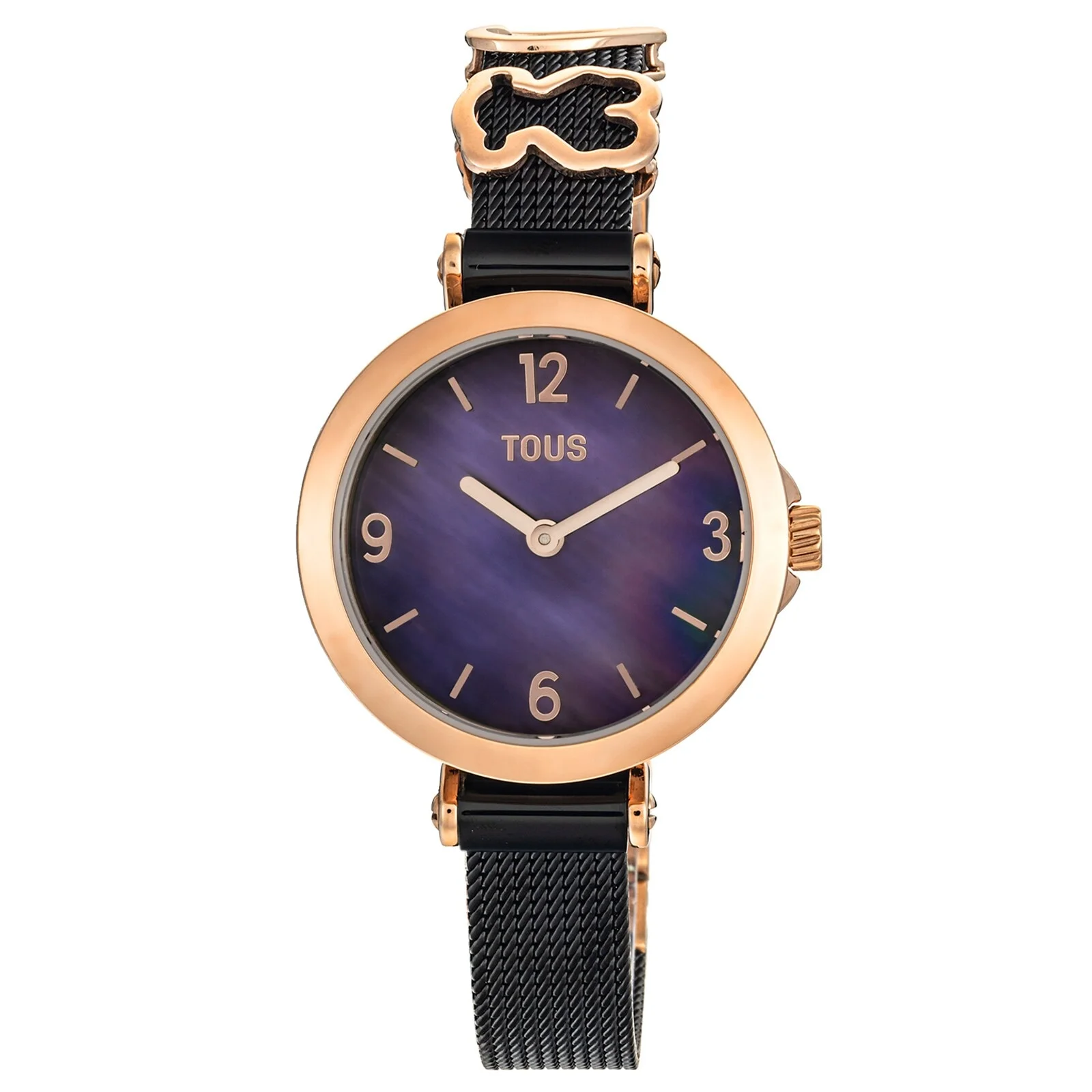 Icon Charms analogue Watch with black IP steel and pink IPRG steel bracelet - 1