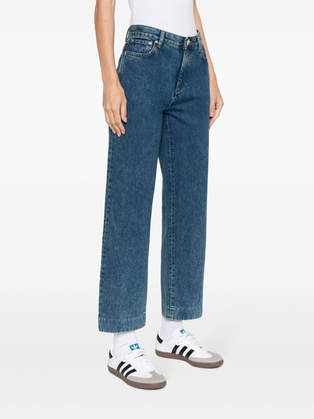 straight-leg cropped jeans - 3