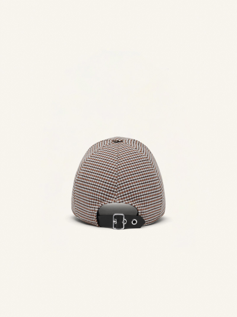 GOGO CHECKED WOOL CAP 3