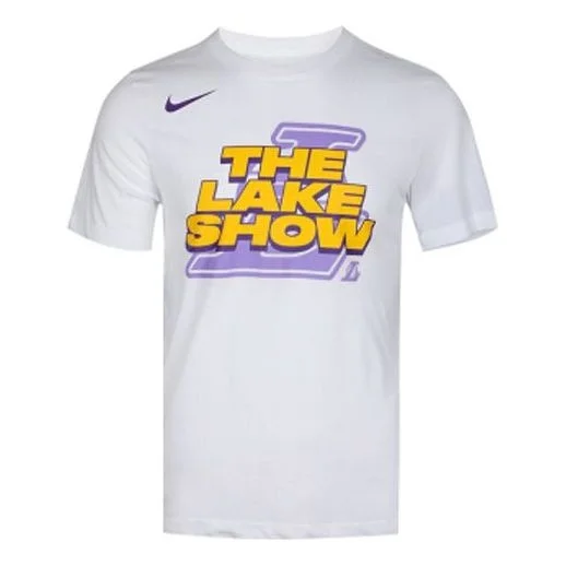 Men's Nike Lakers Short Sleeve White T-Shirt AT0813-100 - 1