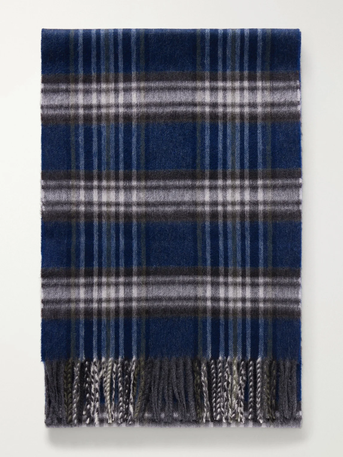 Doune Fringed Checked Scarf - 1