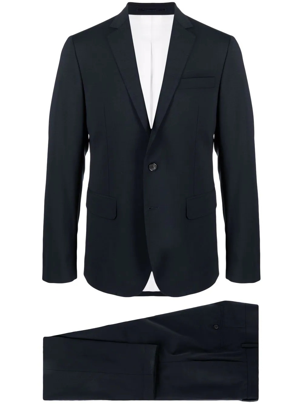 single-breasted two-piece suit - 1