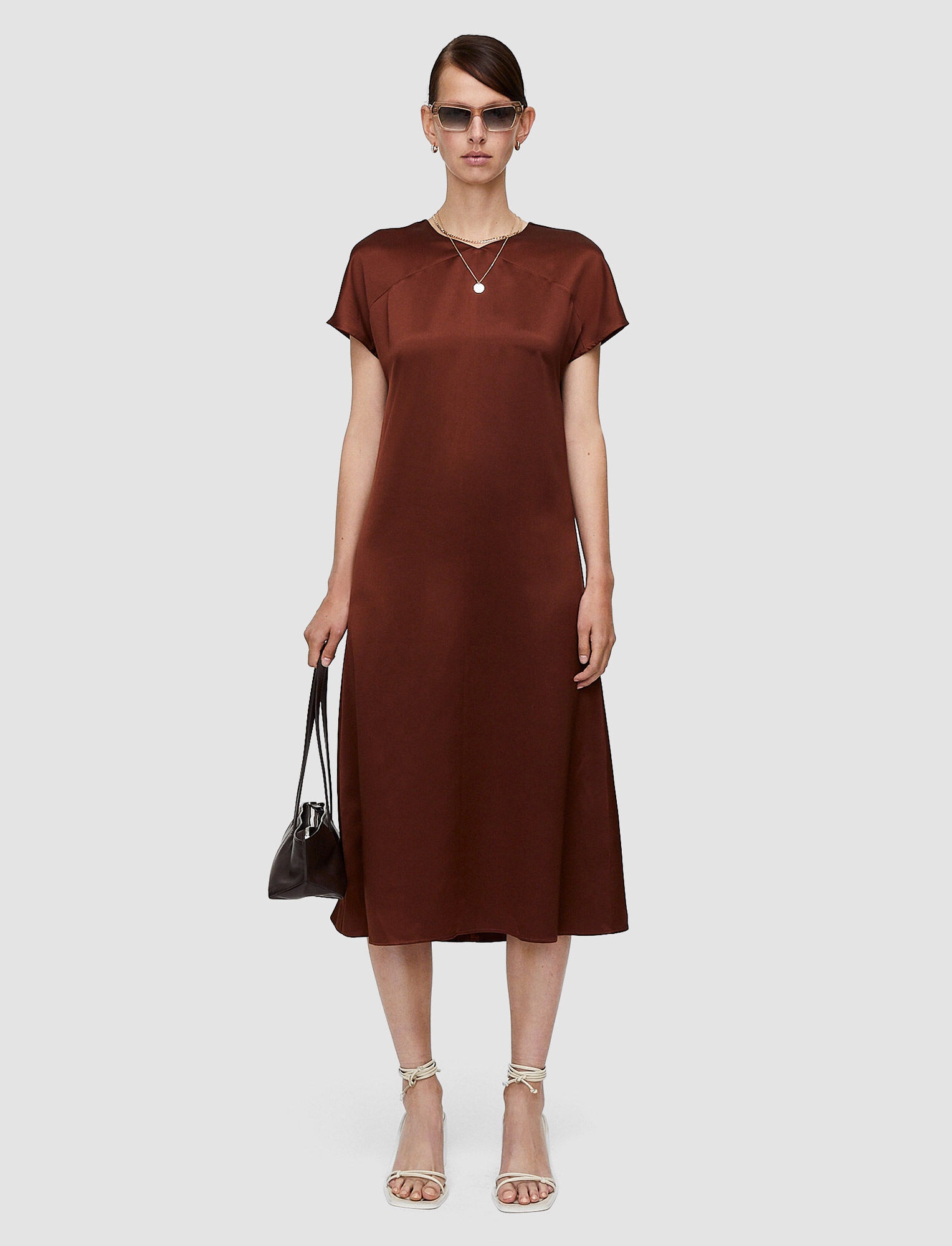 Silk Satin Dauphine Dress - 3