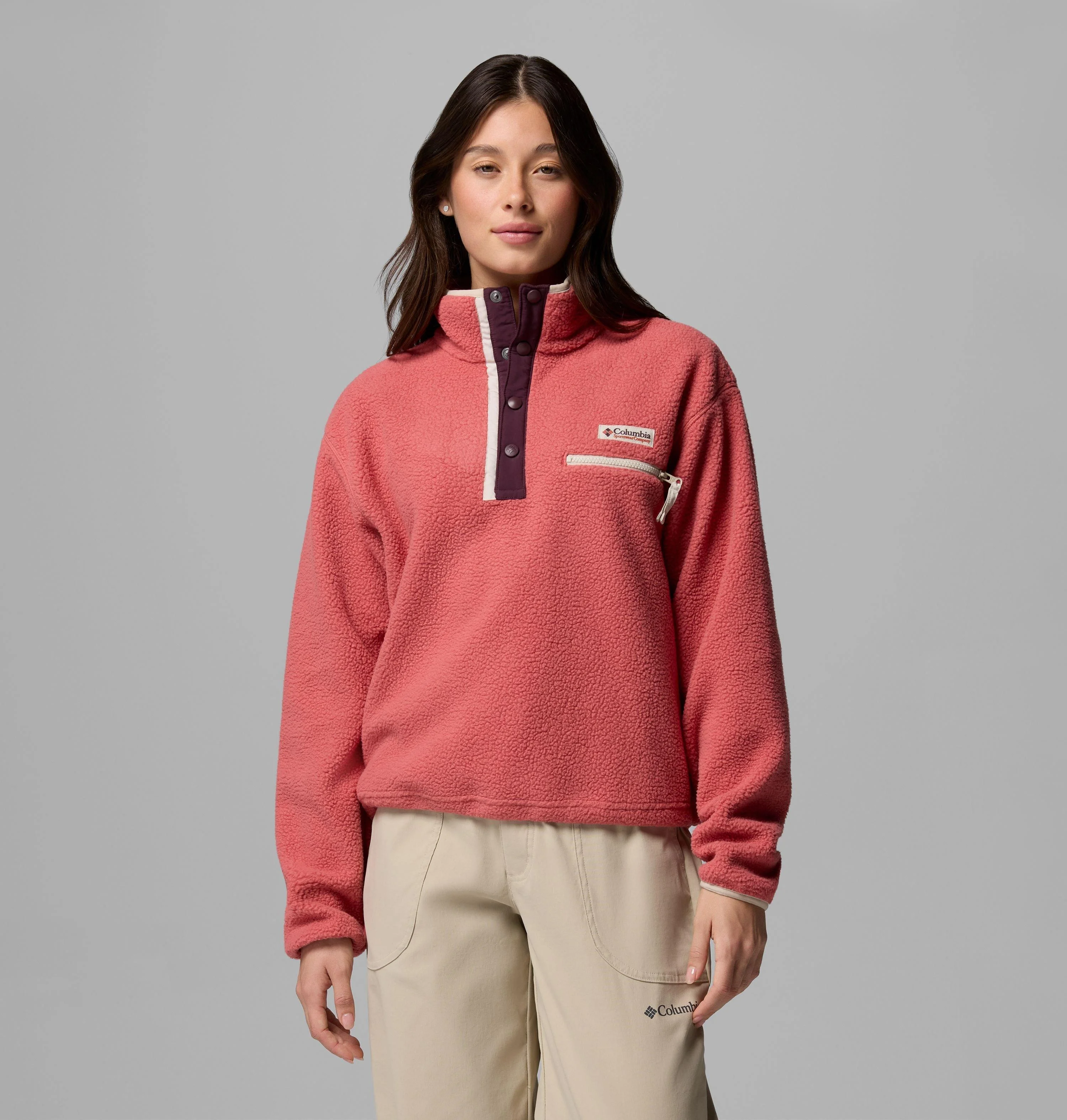 Women's Helvetia II Cropped Half Snap Fleece Pullover - 1