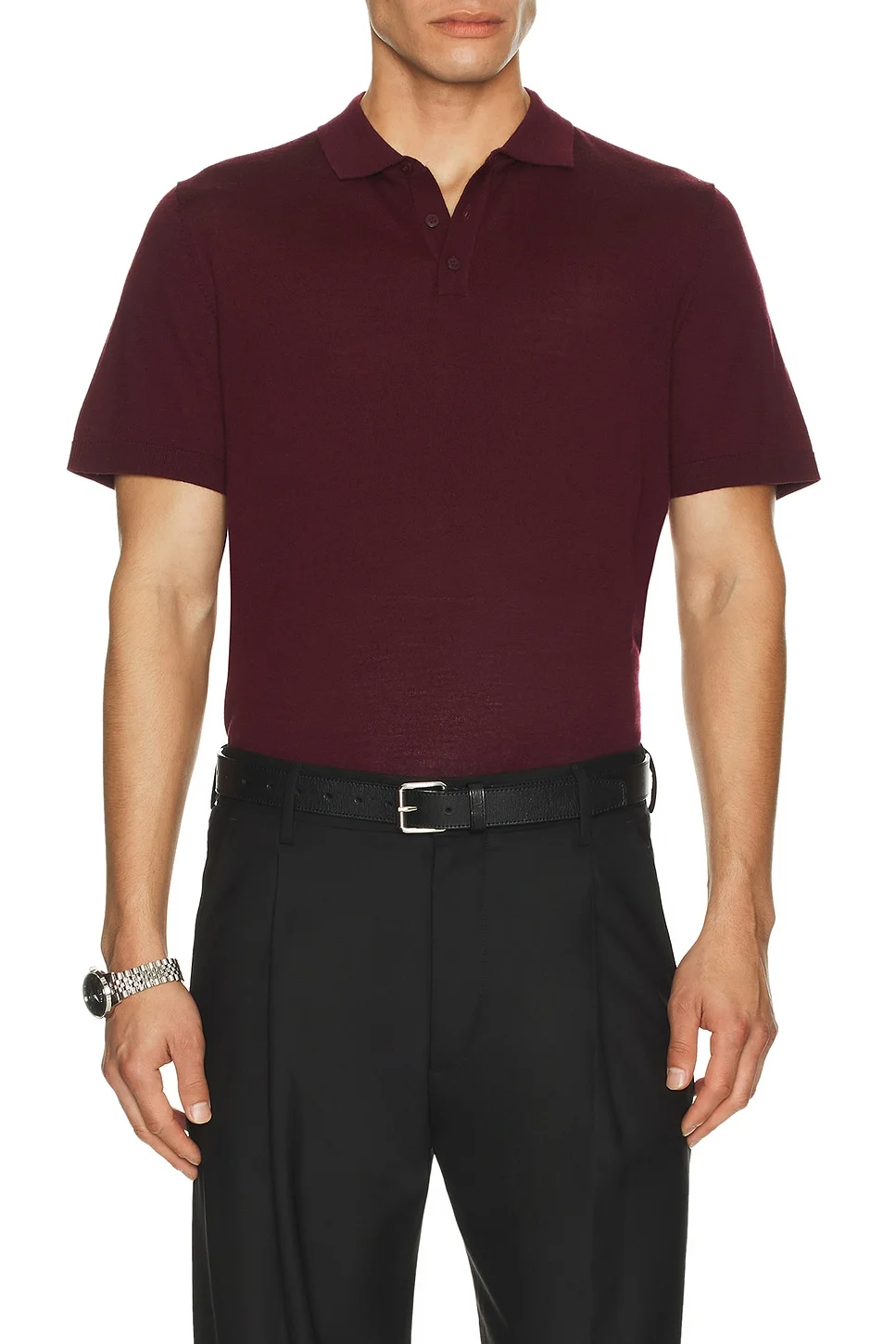 Extra Fine Merino Wool Polo - 1