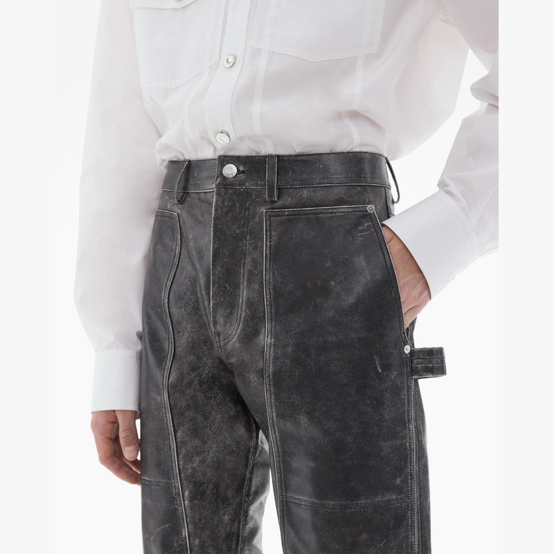 LEATHER CARPENTER PANT 7