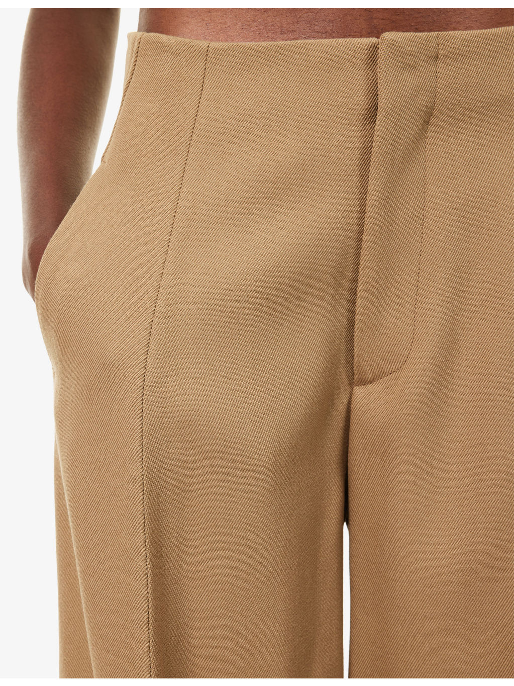 Sculptural Tapered-Leg Wool Trousers - 5