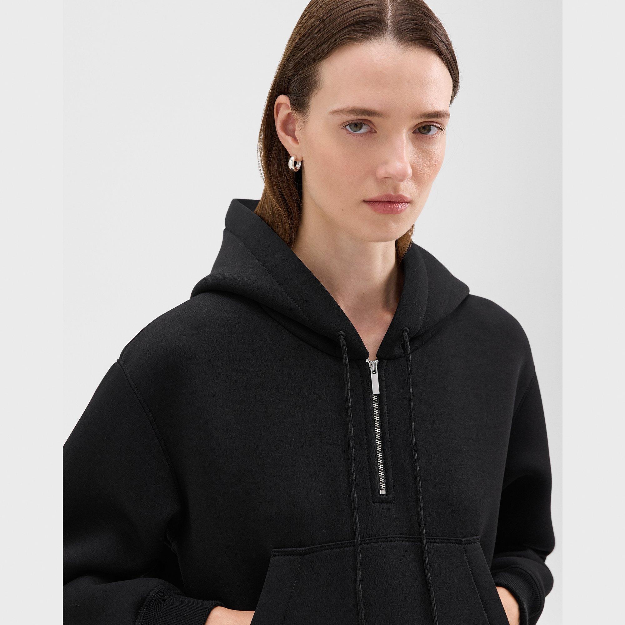 Half-Zip Hoodie in Scuba - 4