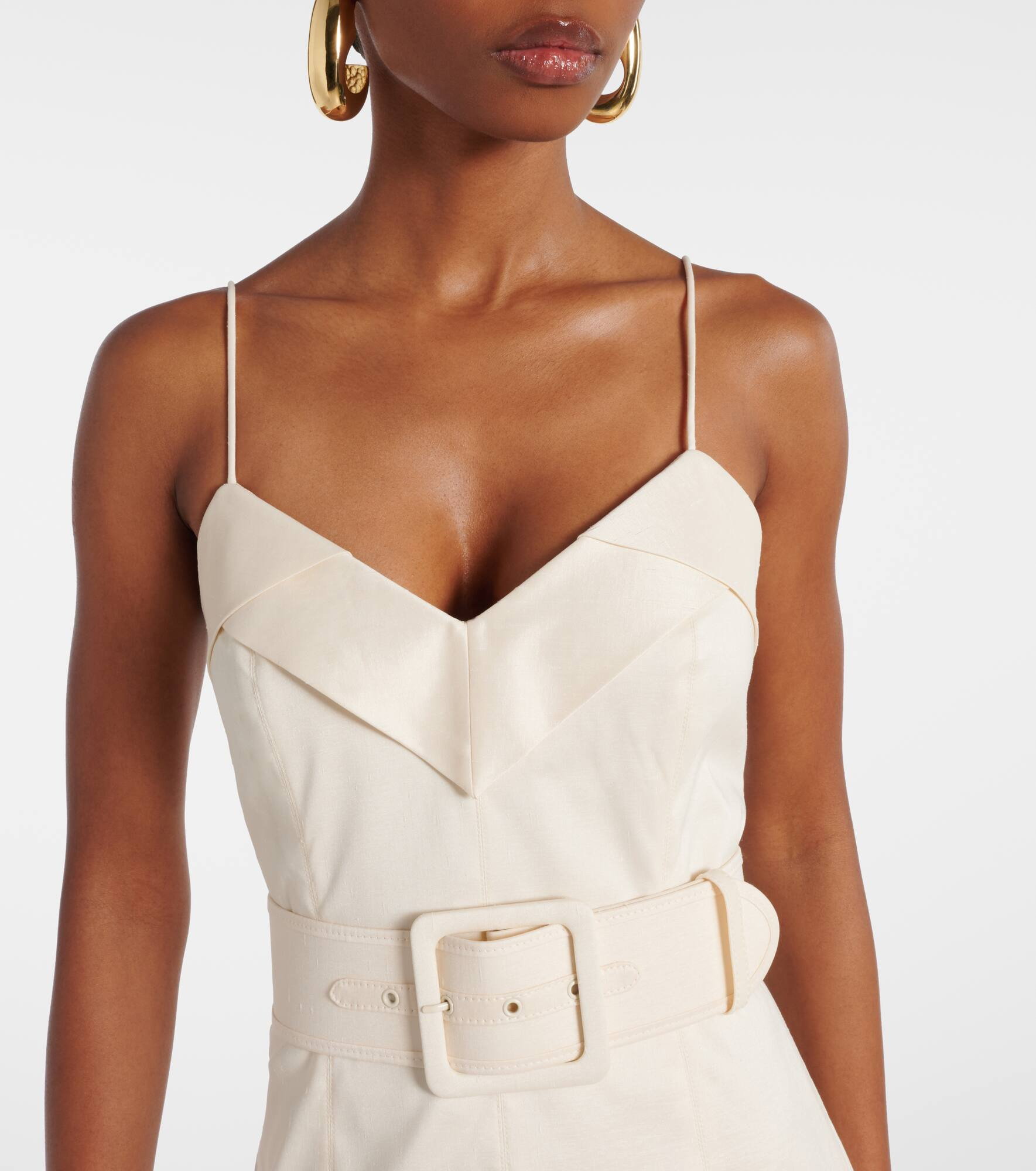 Bailey belted pleated maxi dress - 4