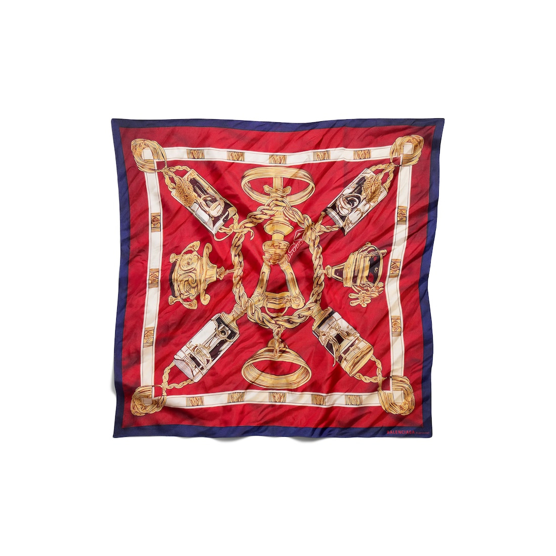 Women's Ai Scarf in Burgundy/gold - 2