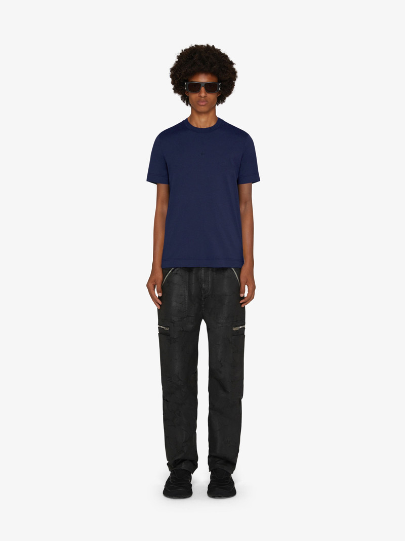 Givenchy SLIM FIT T-SHIRT IN COTTON WITH 4G EMBROIDERY outlook