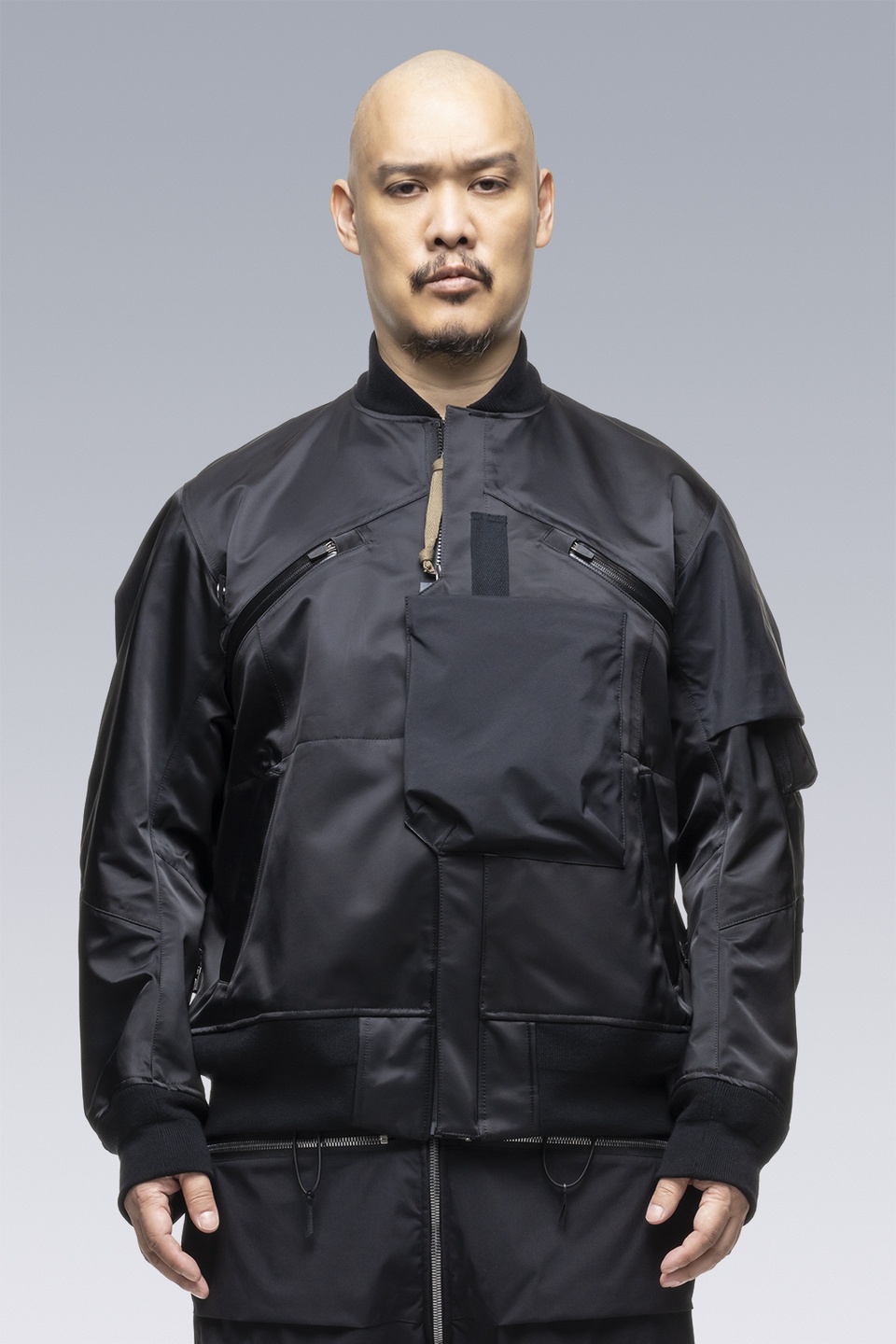 SAC-J2762 sacai / ACRONYM Bomber Jacket Black - 6