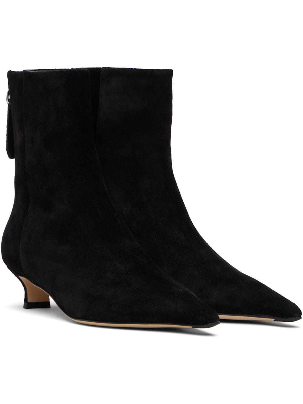 Black Zoe Suede Boots - 4
