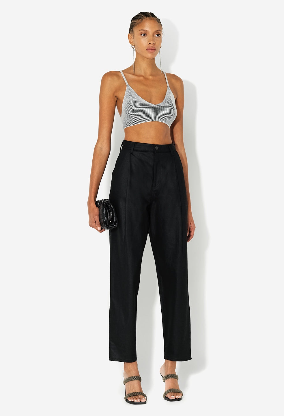 SILK COTTON RIB BRALETTE - 3