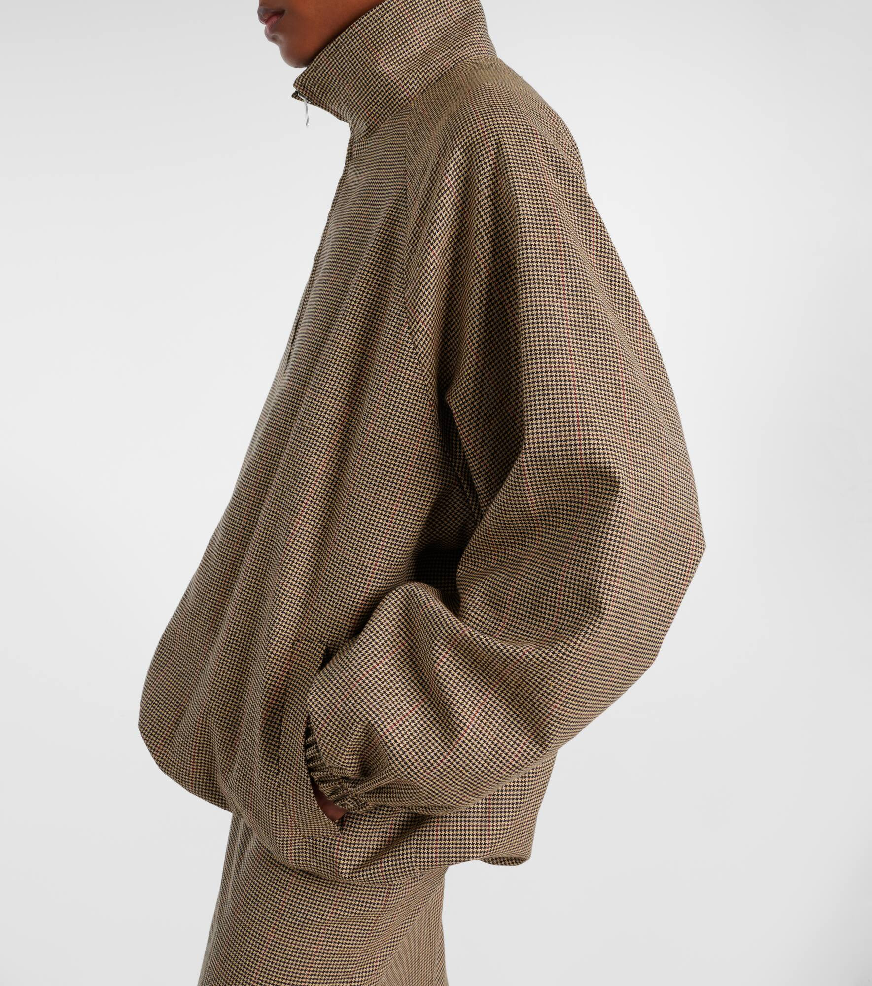 Baxter houndstooth blouson jacket - 5