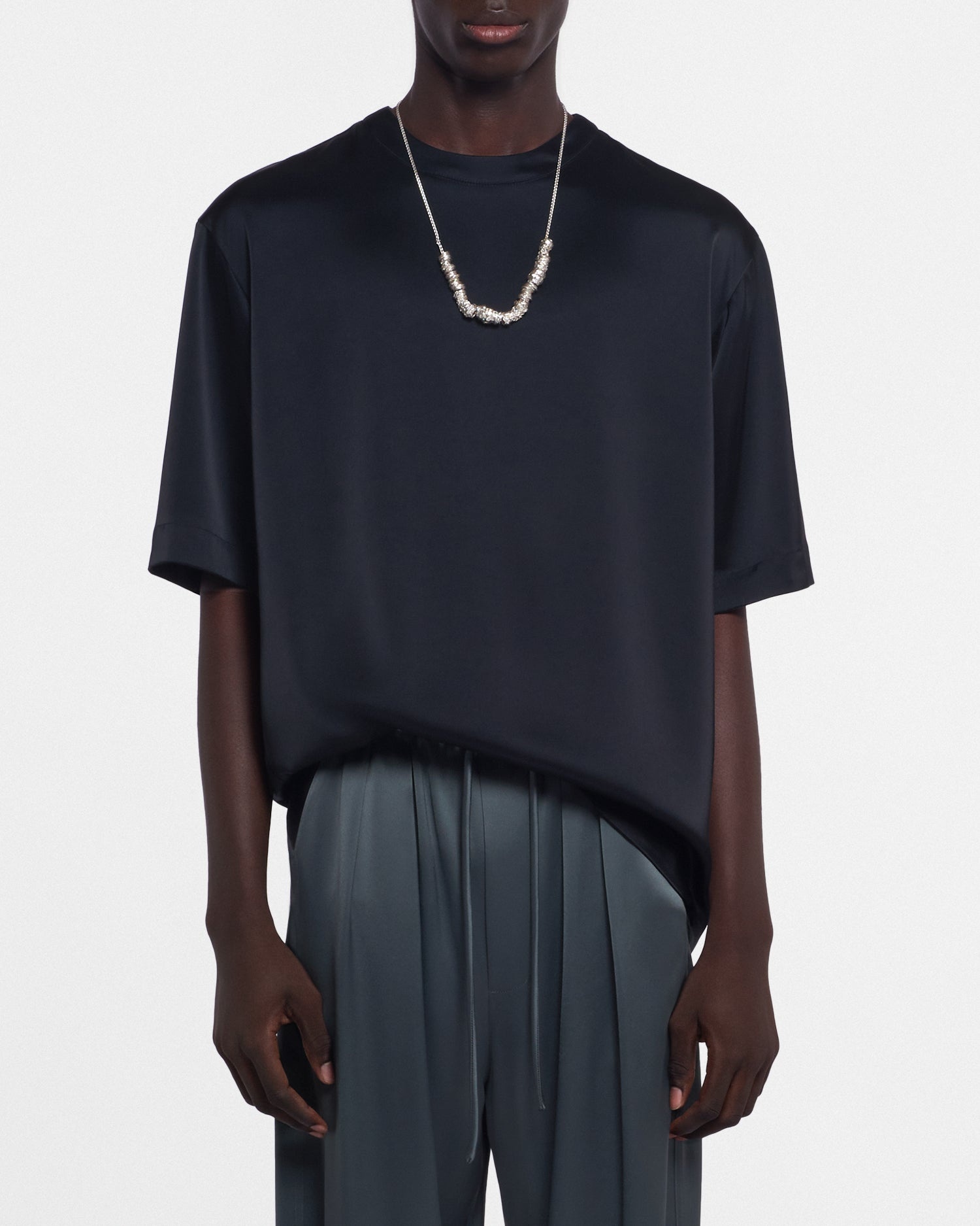 Slip Satin T-Shirt - 1