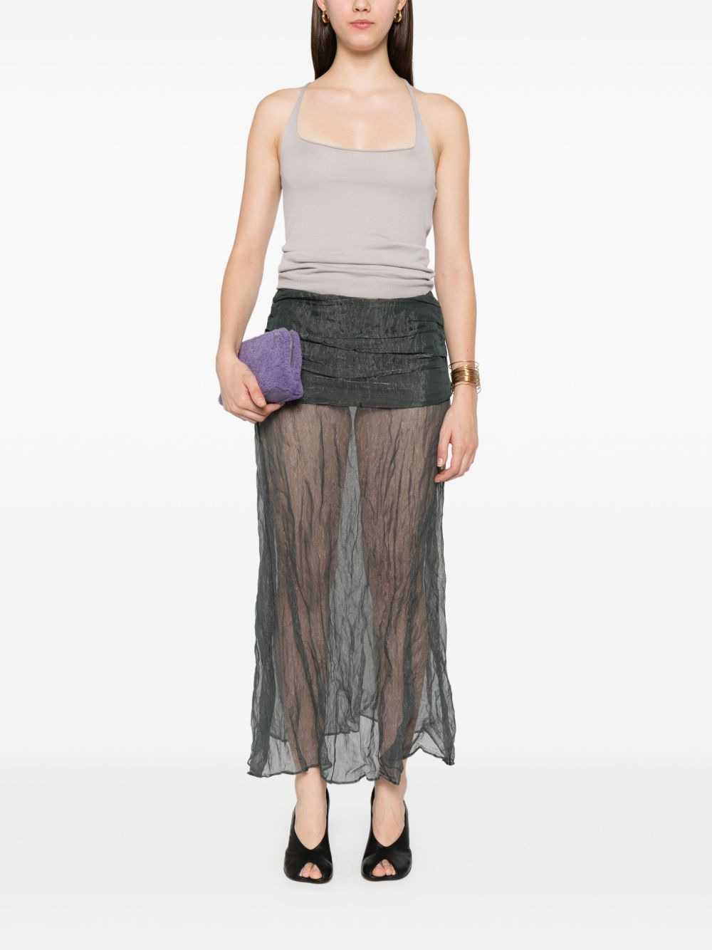 draped skirt - 2