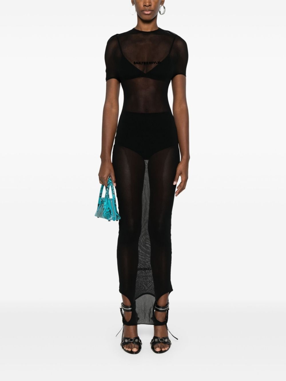 x Shayne Oliver mesh maxi dress - 2