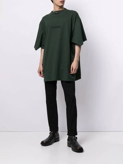 BALENCIAGA Unisex-print oversized T-shirt outlook