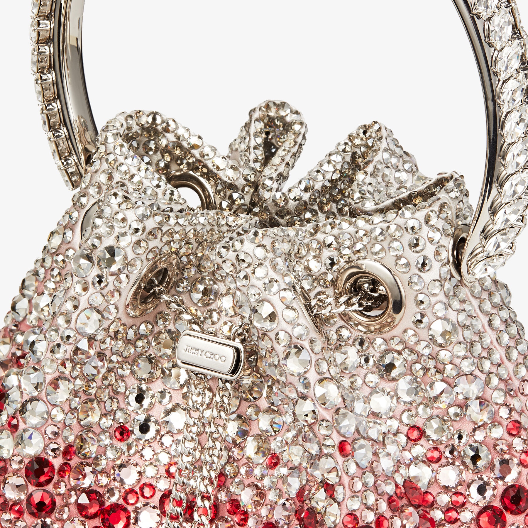 Bon Bon
Silver And Red Satin Bag with Crystals - 6