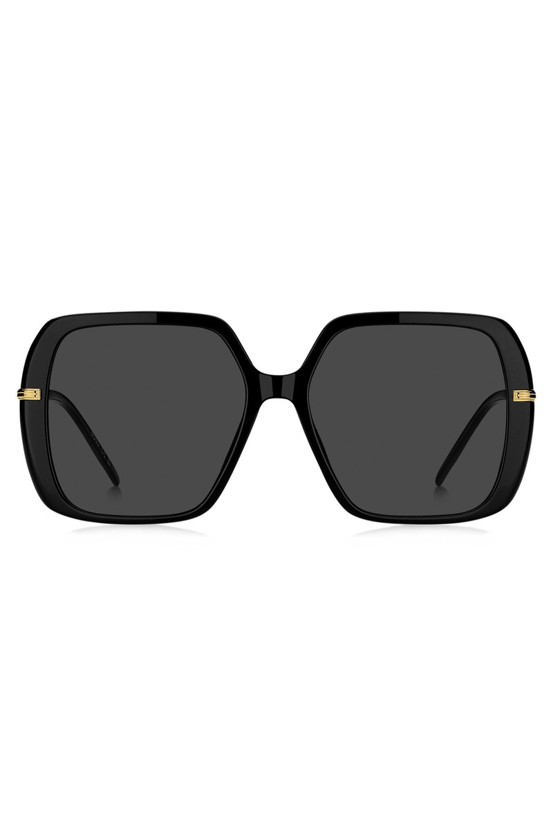 LAYERED BLACK-ACETATE SUNGLASSES WITH GOLD-TONE TEMPLES 3
