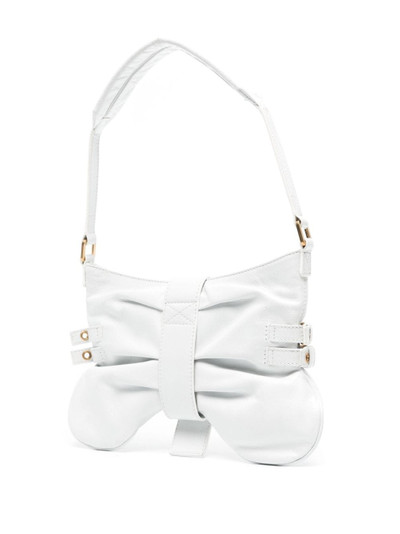 Blumarine gathered leather shoulder bag outlook