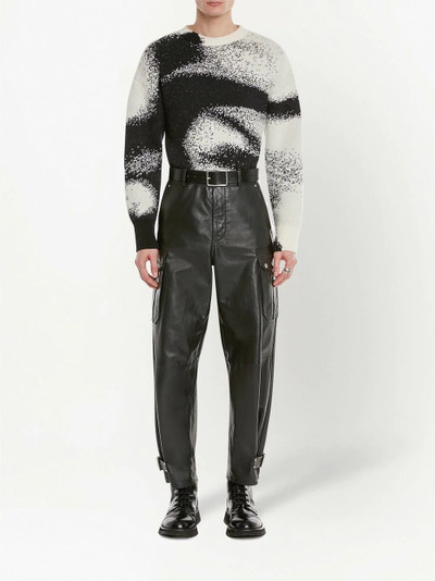 Alexander McQueen straight-leg leather trousers outlook