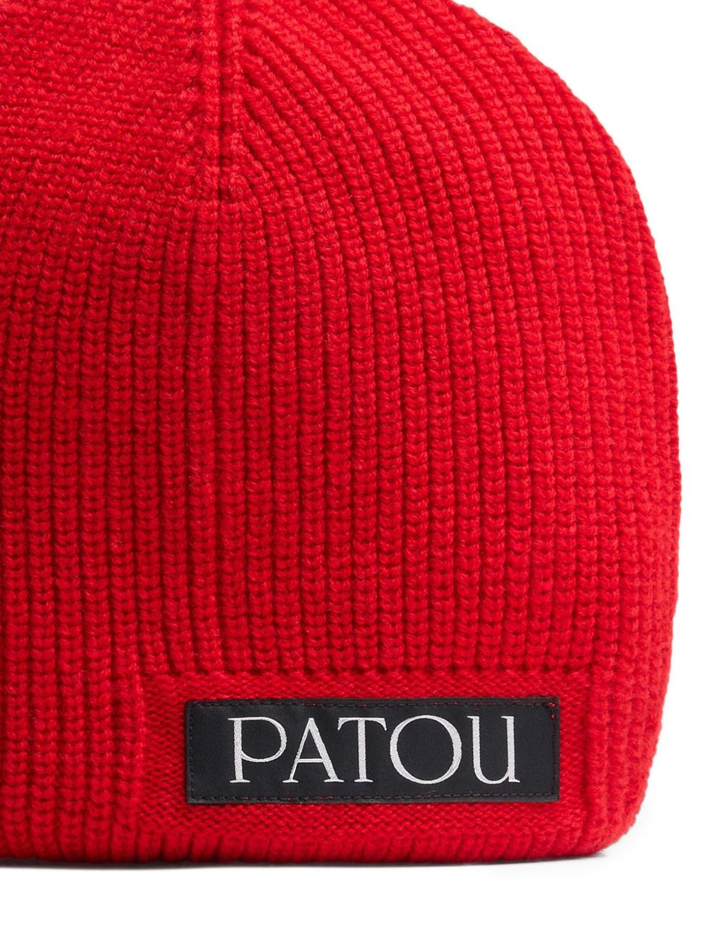 logo-tag wool beanie - 2