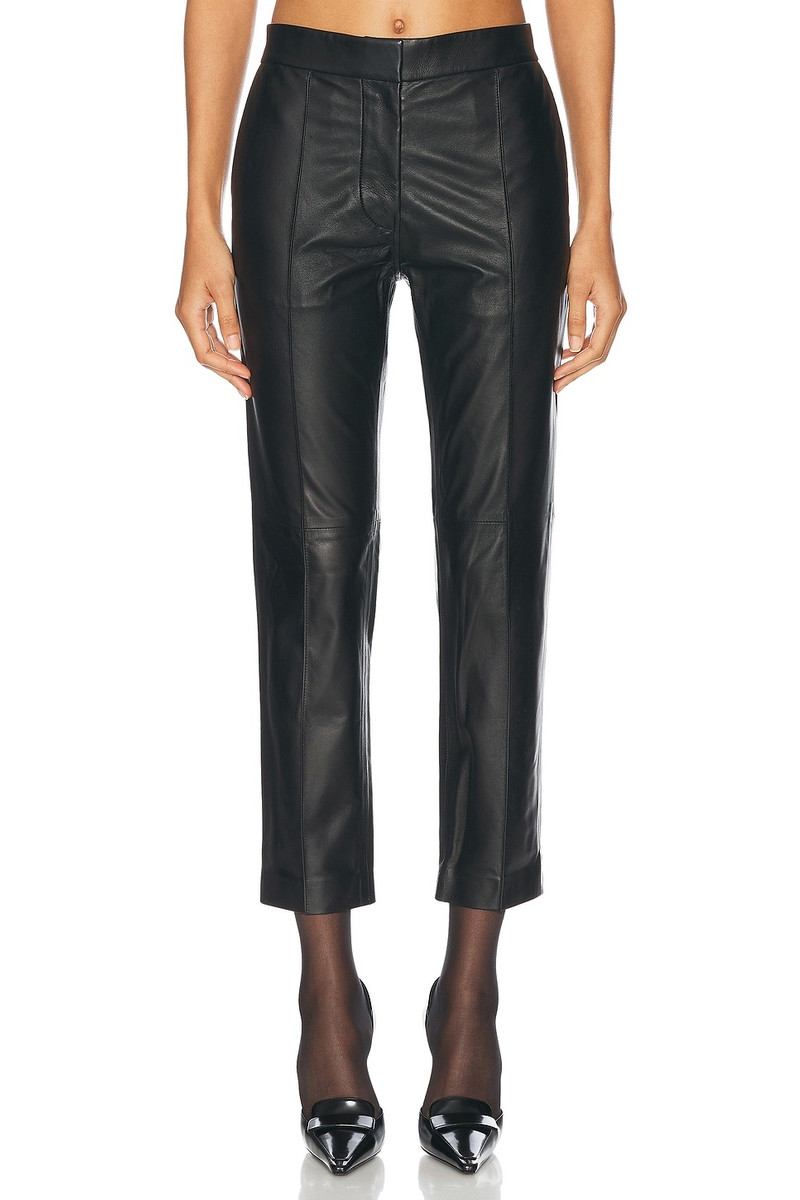 Leather Straight Crop Trouser 1