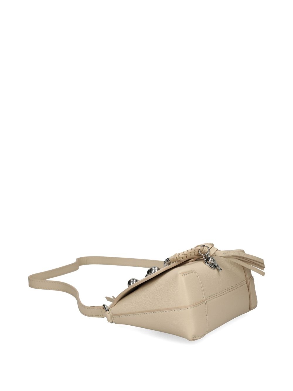 ring-detail studded cross body bag - 4
